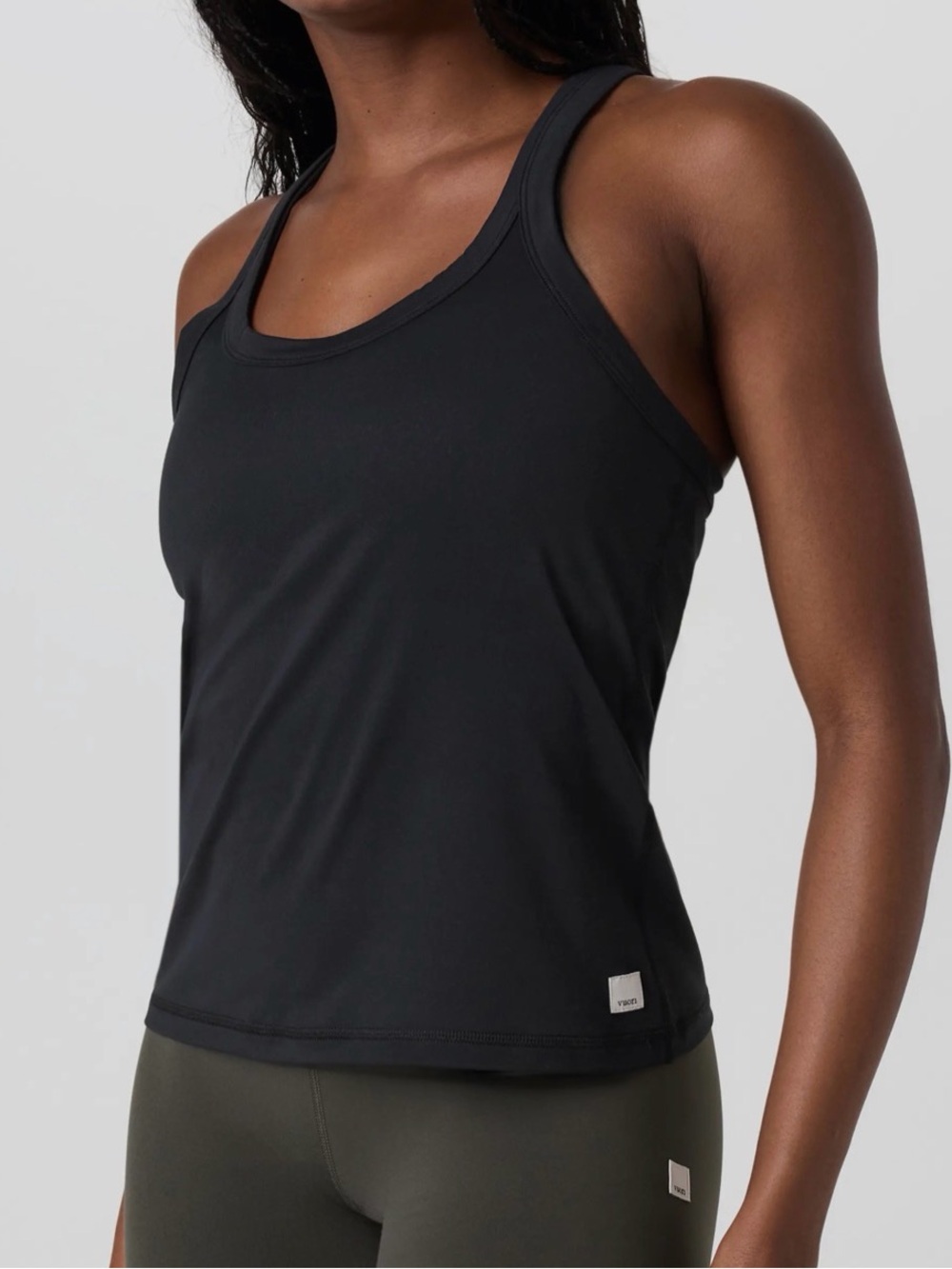 Vuori Lux Racerback Performance Tank in Black Size XS